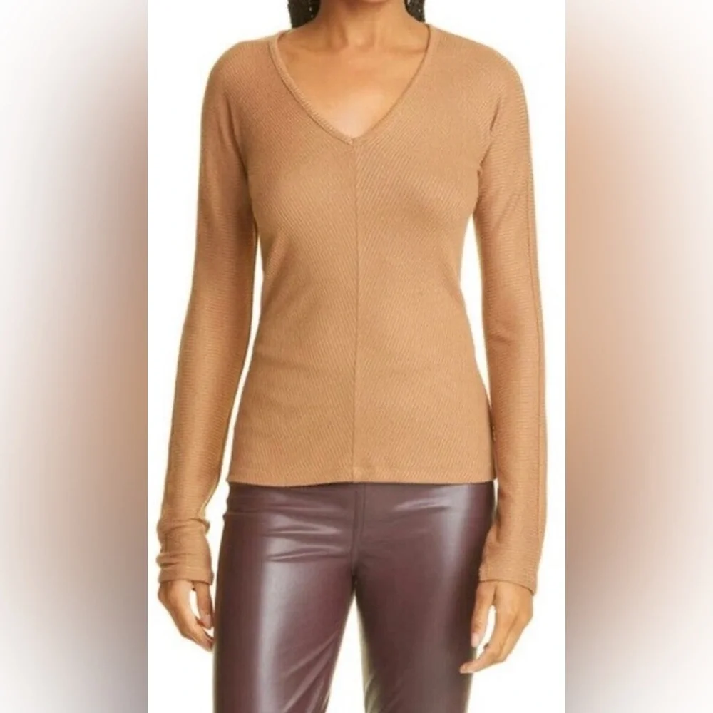 NWT Rag&Bone Camel the knit bias top - Picture 2 of 6